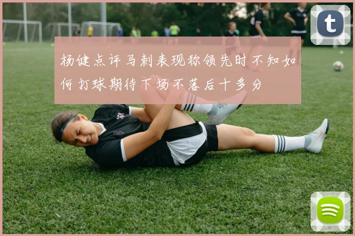 杨健点评马刺表现称领先时不知如何打球期待下场不落后十多分